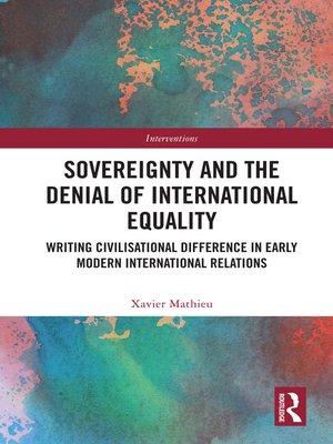 cover image of Sovereignty and the Denial of International Equality